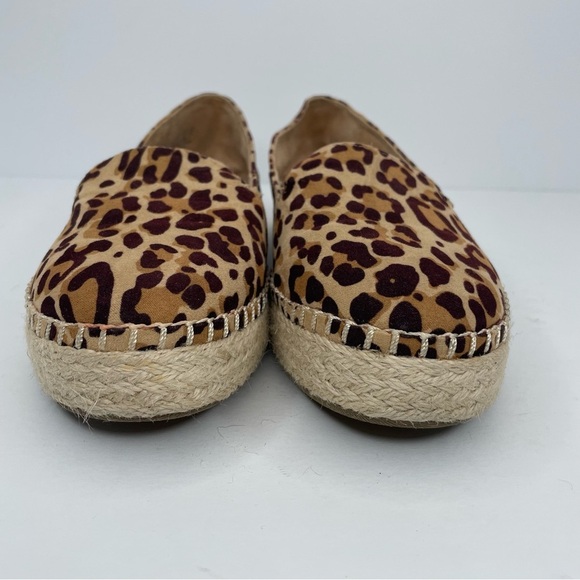 Dr. Scholl's Women Find Me Leopard Print Espadrille Size 8 Loafer Brown/Burgundy - Picture 8 of 11